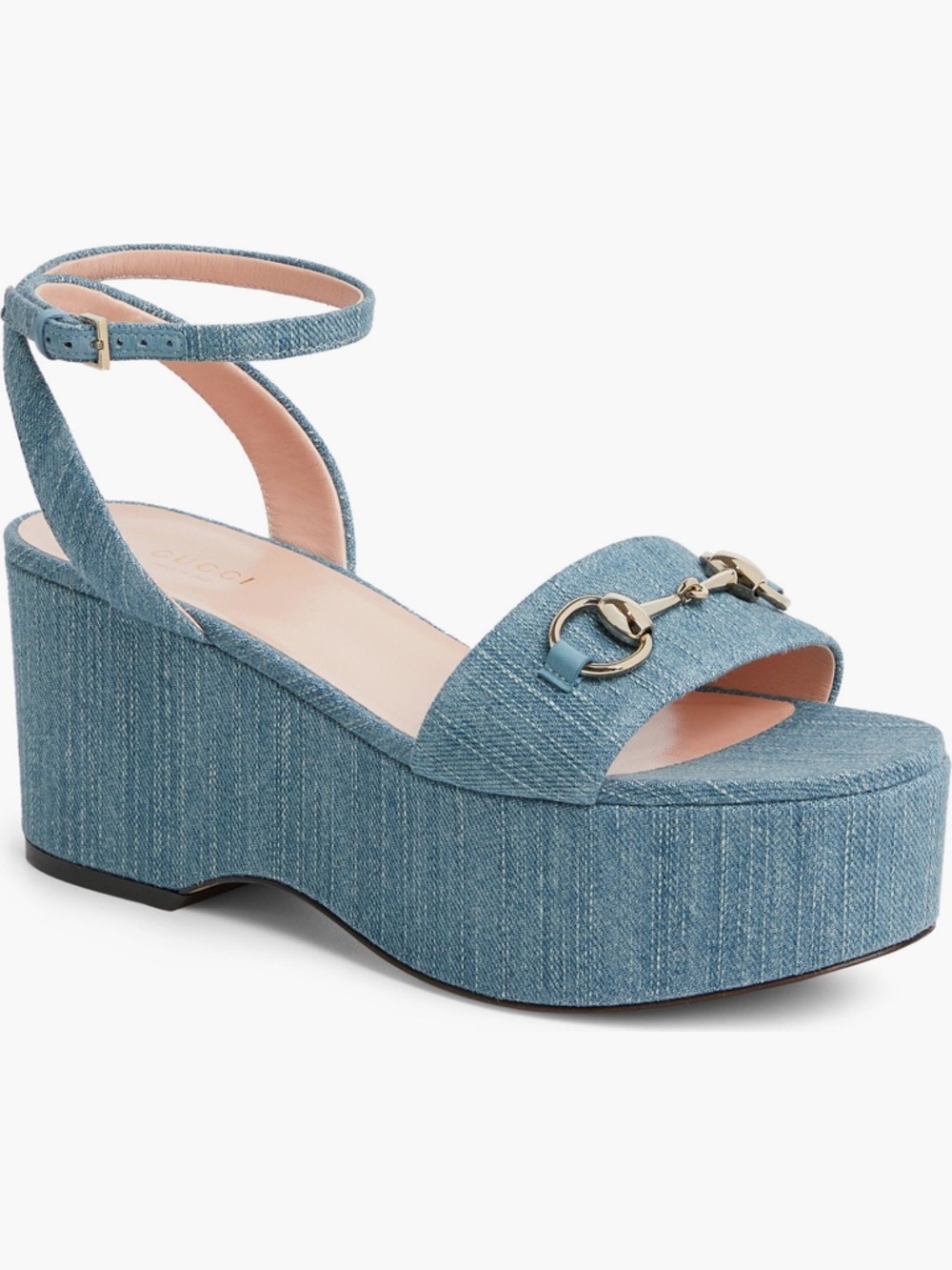 Gucci Horsebit Ankle-Strap Sandal